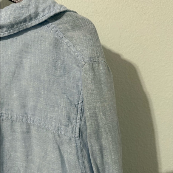 C&C California Sky Blue Linen Shirt - Picture 5 of 9